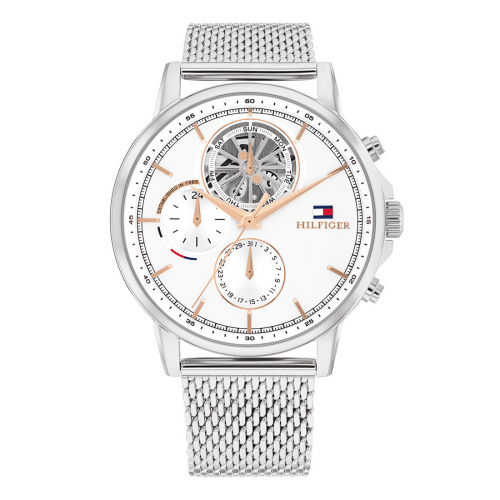 Tommy Hilfiger Herren Armbanduhr 1710682 Multifunktion Datum-Wochentag