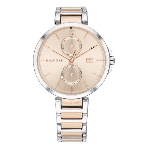 Tommy Hilfiger Damen Armbanduhr 1782127 Multifunktion silber-roségoldfarben