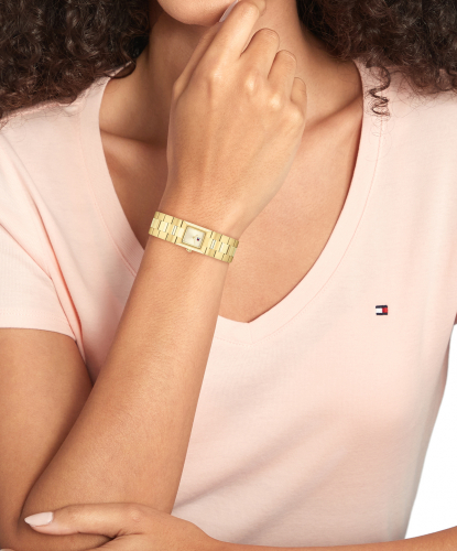 Tommy Hilfiger Damen Armbanduhr 1782787 IVY goldfarben