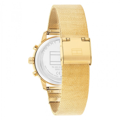 Tommy Hilfiger Damen Armbanduhr 1782808 Multifunktion goldfarben, 34mm