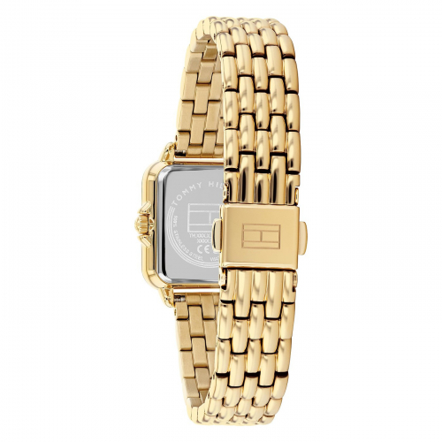 Tommy Hilfiger Damen Armbanduhr 1782858 goldfarben, Rechteck