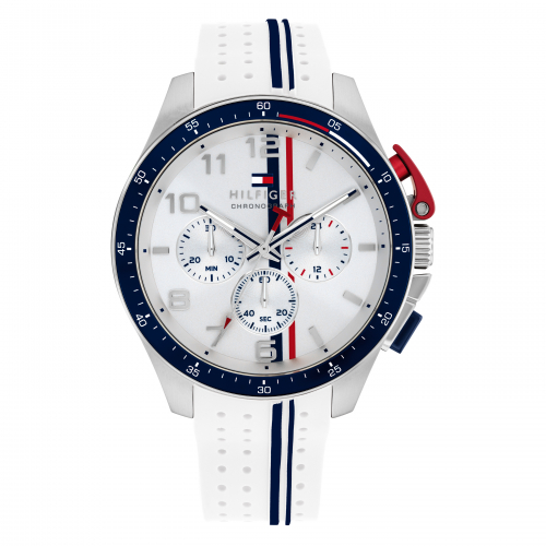 Tommy Hilfiger Herren Armbanduhr 1792167 Chrono Silikonband