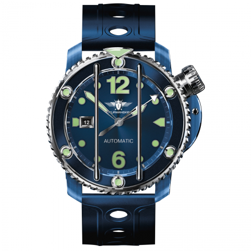 NH35A-​1822944 Sturmanskie Ocean Stingray S Herren Armbanduhr Automatik 30 ATM blau