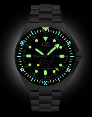 UMF Ruhla 1932M-2 NVA Kampfschwimmer 46mm, Automatik, Armbanduhr, Saphirglas
