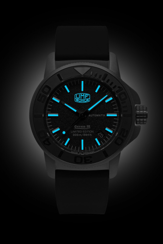 Preview: UMF Ruhla 1970-2 Ostsee III Automatik, Armbanduhr, Saphirglas, 30ATM, schwarz, 43mm