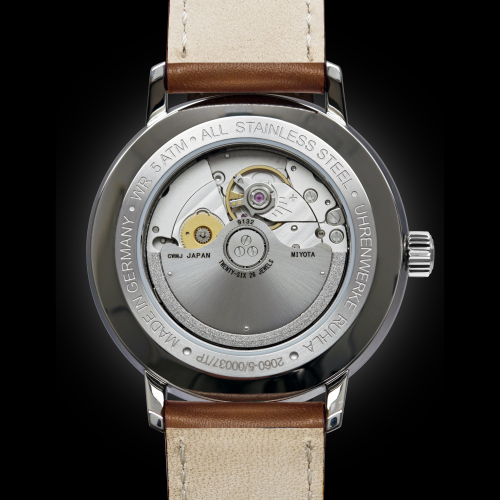 Bauhaus Aviation 2060-5 Herrenuhr Automatik mit Gangreserve und Lederarmband