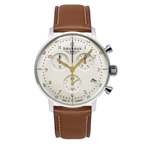 Bauhaus bauhaus Dessau 2096-1 Eta-Chronograph, Datum, Lederband