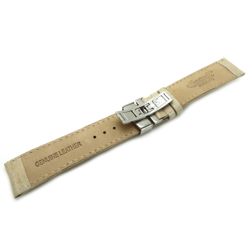 Ingersoll Ersatzband Lederband beige Stegbreite 22mm mit Faltschließe