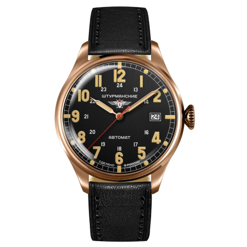 Sturmanskie Herren Armbanduhr 2416-​6829349 Heritage Arctic Automatik Lederband