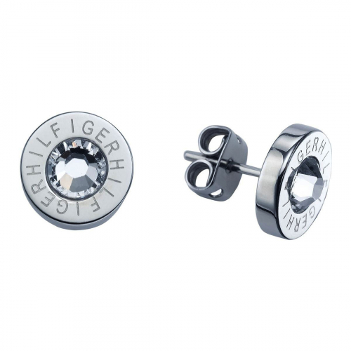 TOMMY HILFIGER Damen Ohrstecker 2700259 10mm, Glaskristalle