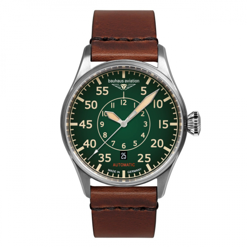 Bauhaus Aviation 2756-4 Flight Control Automatik, Saphirgas, Herrenuhr