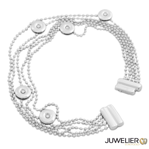 Calvin Klein Diamanten Armband Edelstahl KJ02AB09010S, S-Länge 16,5cm