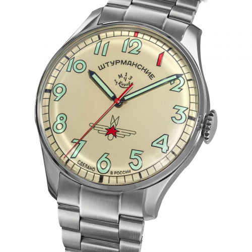 Preview: Sturmanskie Armbanduhr Automatik 3695121B Gagarin Vintage Retro Stahlband