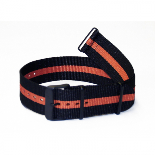 Vostok Europe Expedition Nordpol 1 Textilband 24 mm schwarz / orange, Schließe schwarz, T197