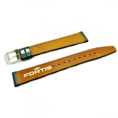 FORTIS - Ersatzband, Wechselband Leder grün, Stegbreite 16mm
