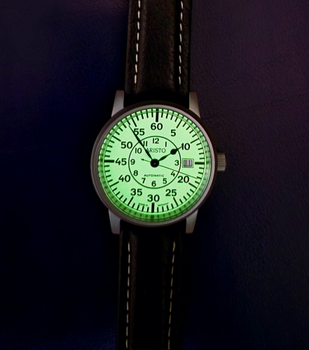 Preview: ARISTO U-Boot Uhr II Automatic 3H18LB, Armbanduhr 38,5mm