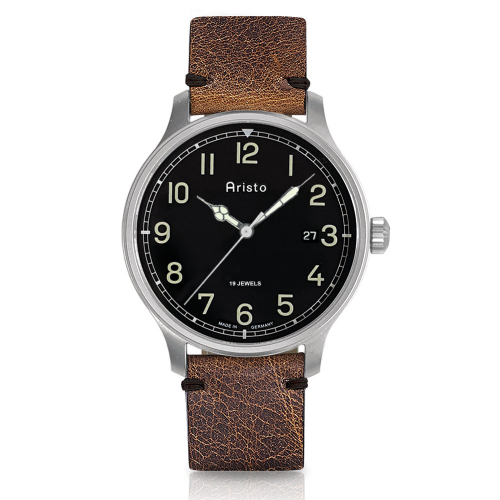 ARISTO Herren Armbanduhr Vintage RLM 3H217H Handaufzug Saphirglas