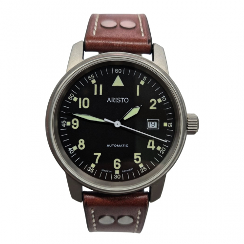 ARISTO Herren Armbanduhr 3h270-L Fliegeruhr Selita-Automatikwerk, 41mm