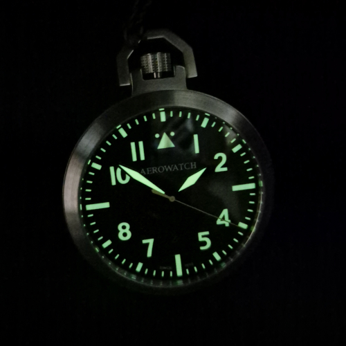 AEROWATCH 42829 AA06 Taschenuhr Lépine Flieger Datum, 48mm