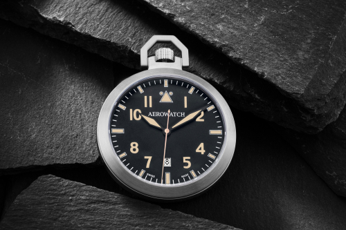 AEROWATCH 42829 AA06 Taschenuhr Lépine Flieger Datum, 48mm