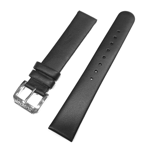 Dugena Ersatzband Lederband schwarz Stegbreite 18mm, Schlicht