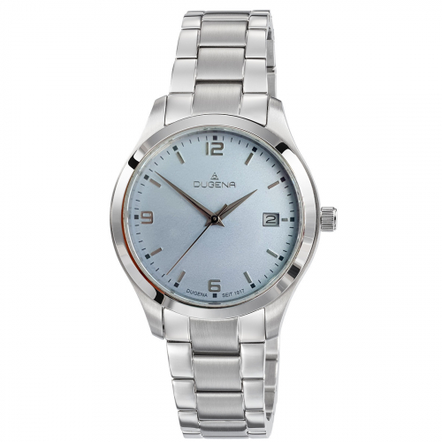 DUGENA Damen Armbanduhr 4461001 Tresor Woman, Saphirglas, 10 ATM, in blau