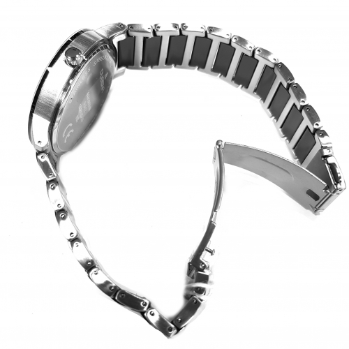 DUGENA Herren Uhr Edelstahl-Ceramic Solar 4461005 Datum
