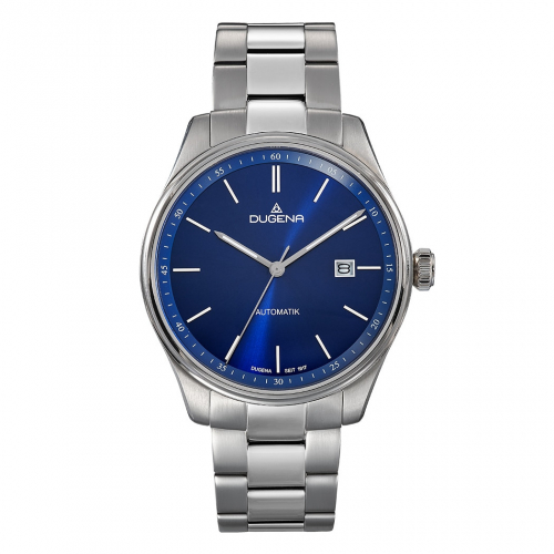 Dugena 4461090 Milano Automatik, Edelstahl, bombiertes Saphirglas