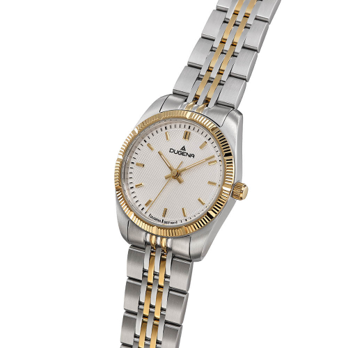 Dugena Damen Armbanduhr 4461162 Paris Datum Bicolor, 26mm