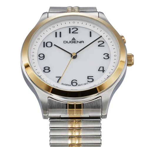 Preview: Dugena Armbanduhr 4461248 Bari Licht Bicolor, Zugband, 37mm