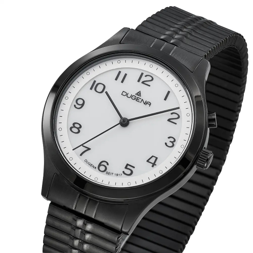 Preview: Dugena Armbanduhr 4461250 Bari Licht Schwarz, Zugband, 37mm