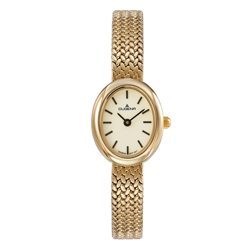 Dugena Damen Armbanduhr 4461278 Ella goldfarben, 19x22mm