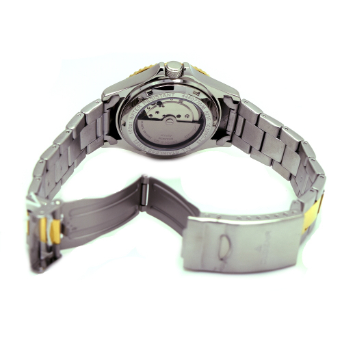 Dugena 4460776 Diver Herren Armbanduhr automatik bicolor, 10ATM