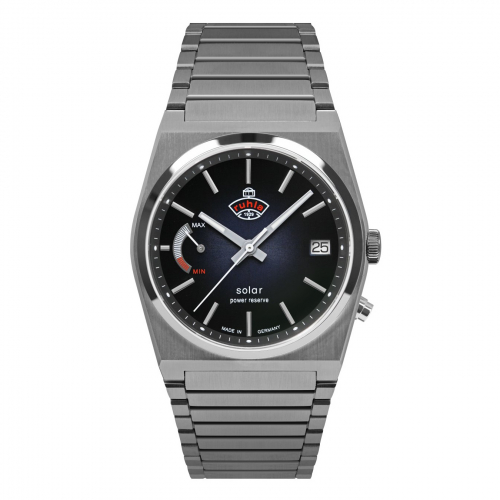 Ruhla Solar Uhr 4640M-3 Space Control, Datum, 40mm, Akkustandanzeige