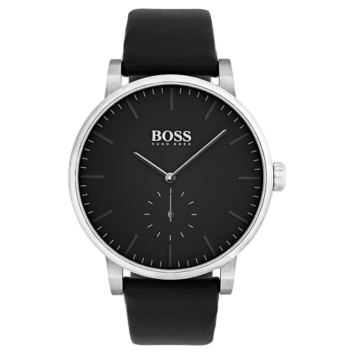 Hugo Boss Herren Armbanduhr 1513500 Essence Lederband kleine Sekunde