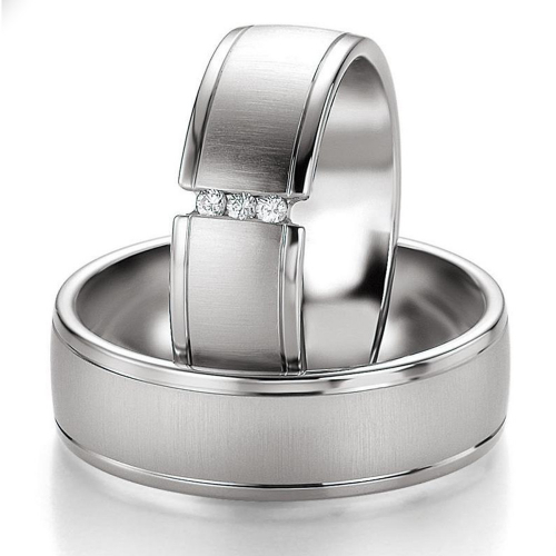 1 Paar Eheringe Trauringe in 500 Palladium 48_02603