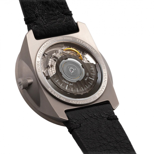 Botta UNO 24 ETA Automatik 40mm 492010 Armbanduhr Einzeigeruhr, 24h-Anzeige Titan