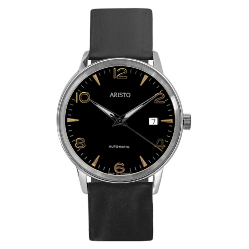 ARISTO Herren Armbanduhr Pforzheim Klassik 4H236-SCS Automatik Selita-Werk, 38,5mm