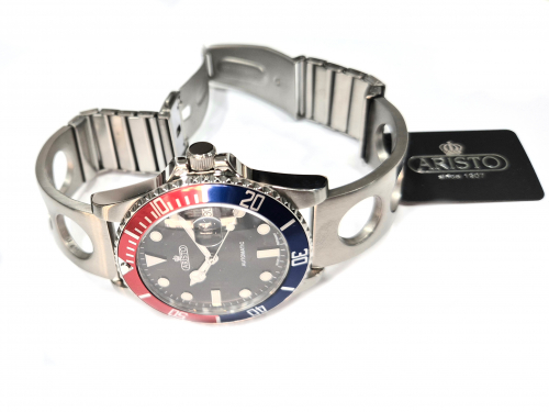 ARISTO 4H98294-P Taucheruhr Aquaristo Automatic Vintage 20ATM Diver