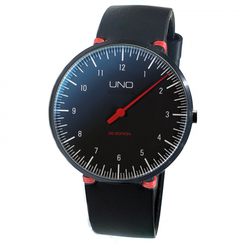 Botta UNO 35 Edition 559390BE Armbanduhr Titan Einzeigeruhr, Sattellederband, 40mm