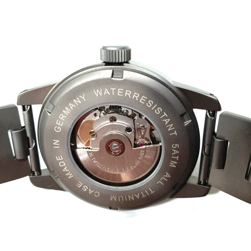 ARISTO Herren Armbanduhr Titan Luminor Automatic 5H70TiBi, Leuchtzifferblatt
