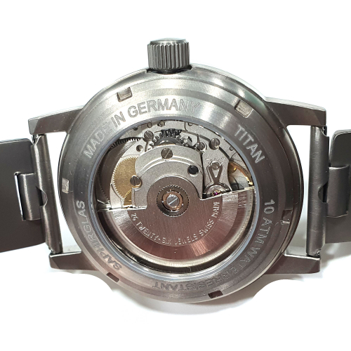ARISTO Herren Armbanduhr Automatik 5H92TIB U-Boot Uhr, Titan Saphirglas