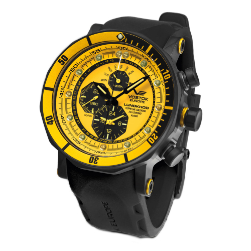 Vostok Europe Lunokhod 2 Multifunktion YM86-​620C504 Chrono, Alarm, Ersatzband