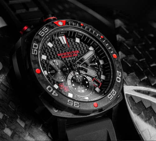 Vostok Europe Uhr VK67-​650J740 'Benediktas Vanagas Dakar Edition 2024' Titanium Chrono