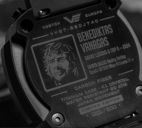 Vostok Europe Uhr VK67-​650J740 'Benediktas Vanagas Dakar Edition 2024' Titanium Chrono