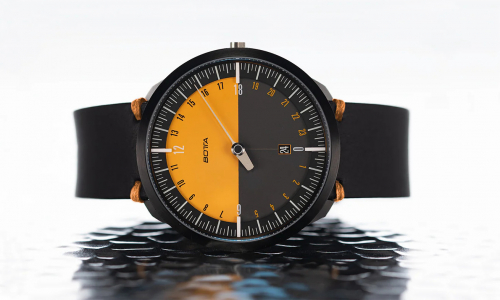 Botta Einzeigeruhr UNO 24 Quarz Edition-15 von BOTTA, 24 Stunden, Titan, Saphirglas, 45mm