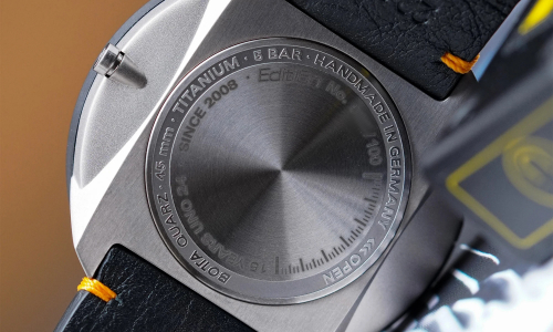 Botta Einzeigeruhr UNO 24 Quarz Edition-15 von BOTTA, 24 Stunden, Titan, Saphirglas, 45mm