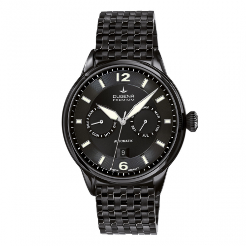 DUGENA Premium Kappa Automatk Herren Armbanduhr 7090305 Saphirglas