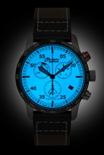 ZEPPELIN Fliegeruhr 7298-5 Eurofighter Typhoon Chronograph Eta-Quarzwerk