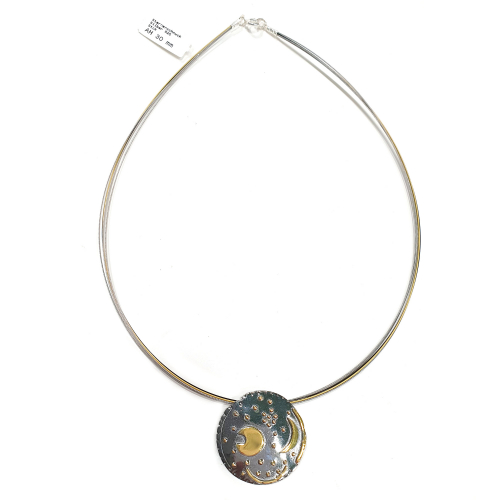 Himmelsscheibe von Nebra  30mm Sternenschmuck Silber Anhänger